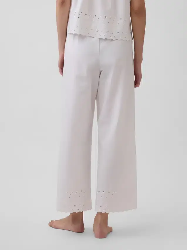 Broderte pyjamasbukser