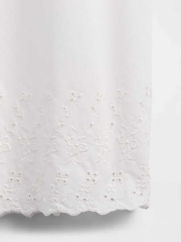Broderte pyjamasbukser