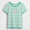 Broderte ribbestrikkede T-skjorter for Baby og Småbarn