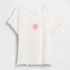 Broderte ribbestrikkede T-skjorter for Baby og Småbarn