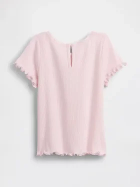Broderte ribbestrikkede T-skjorter for Baby og Småbarn