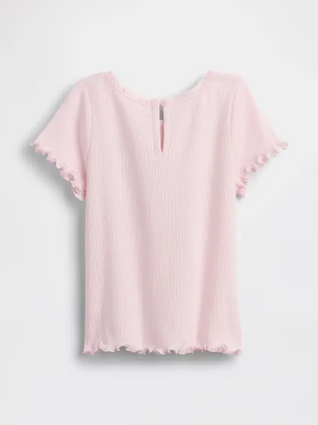 Broderte ribbestrikkede T-skjorter for Baby og Småbarn