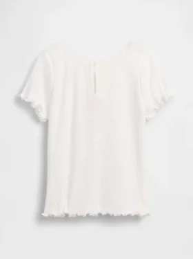 Broderte ribbestrikkede T-skjorter for Baby og Småbarn