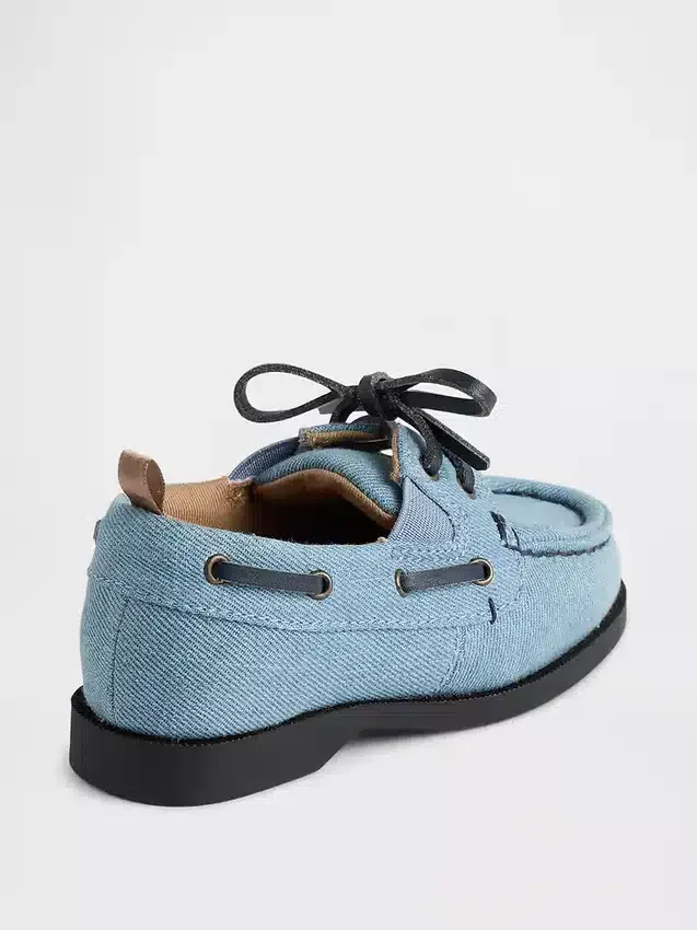Båtsko i denim for småbarn