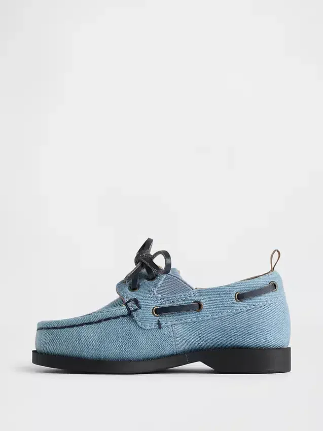Båtsko i denim for småbarn