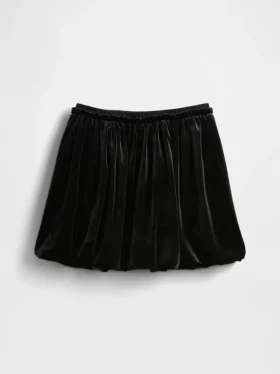 Bubbleskjørt i velour til barn