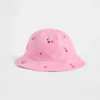 Bucket-hatt for småbarn med kirsebærmotiv