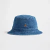 Bucket-hatt i denim for småbarn med Brannan Bear