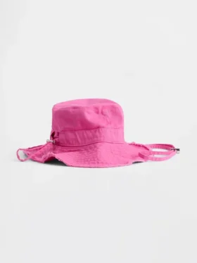 Bucket-hatt med frynser