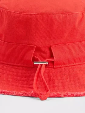 Bucket-hatt med frynser