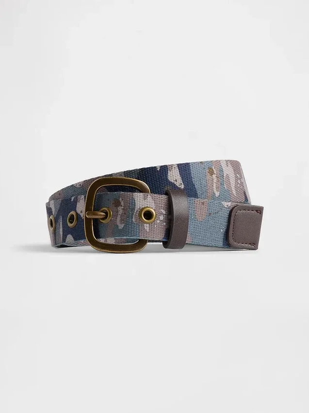 Camo-belte med vevd struktur for barn
