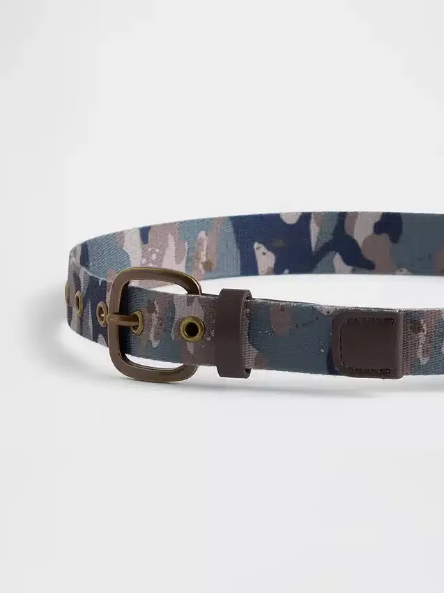 Camo-belte med vevd struktur for barn
