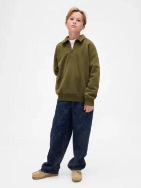 Camo Easy Baggy Jeans for children