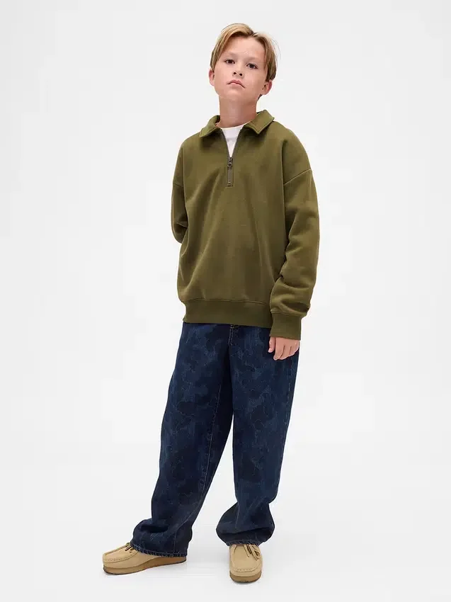 Camo Easy Baggy Jeans for children