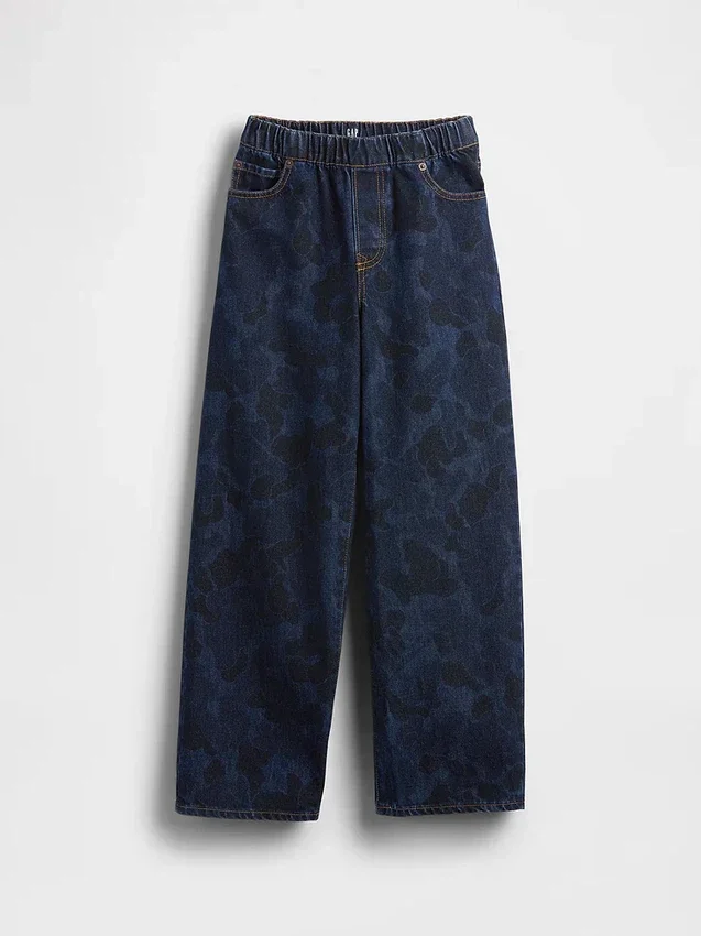 Camo Easy Baggy Jeans for children