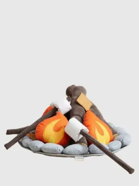 Campout-leirbål og s'mores-leketøy for småbarn