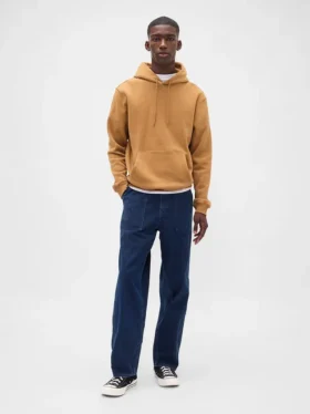 Canvas-jeans med løs passform