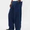 Canvas-jeans med løs passform