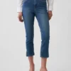 Capri-jeans med høy midje