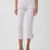 Capri-Jeans med lav midje