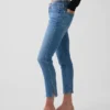 Capri-Jeans med lav midje