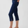 Capri-Jeans med lav midje