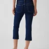 Capri-Jeans med lav midje