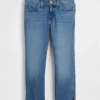 Capri-Jeans med lav midje