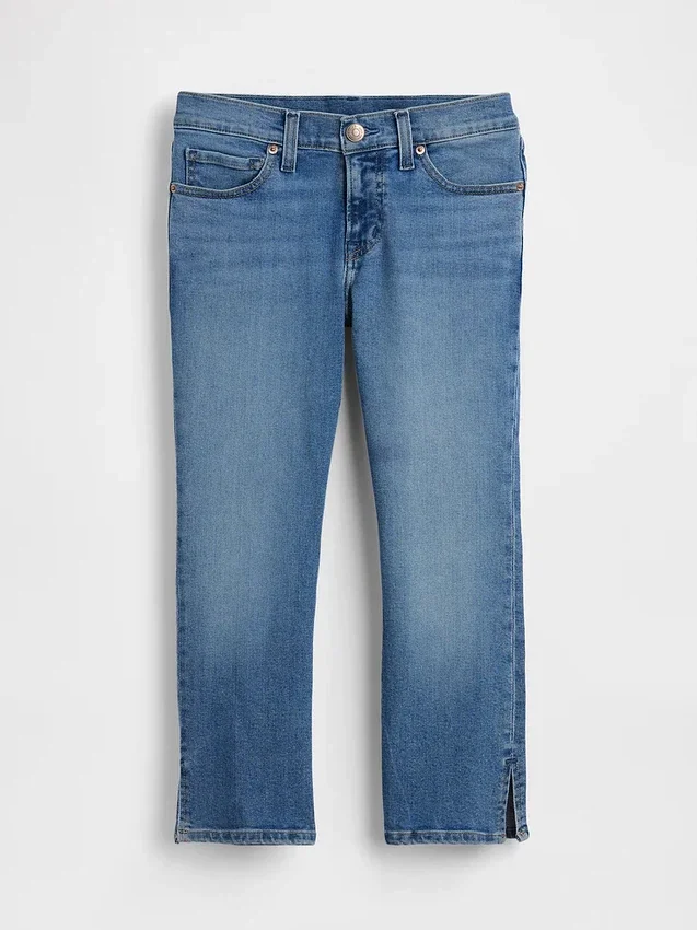 Capri-Jeans med lav midje