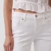 Capri-Jeans med lav midje