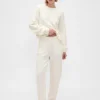 CashSoft bouclé-strikkede gensere med joggebukser