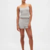 CashSoft bouclé-strikket tank-top