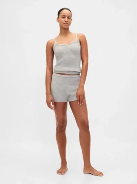 CashSoft bouclé-strikket tank-top