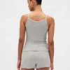 CashSoft bouclé-strikket tank-top