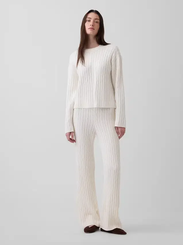 CashSoft oversized genser med flette