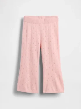 CashSoft-flarebukser med pointelle-mønster for Baby og Småbarn