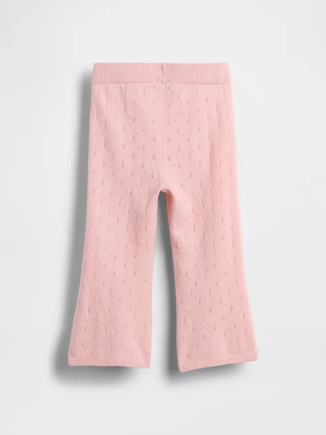 CashSoft-flarebukser med pointelle-mønster for Baby og Småbarn