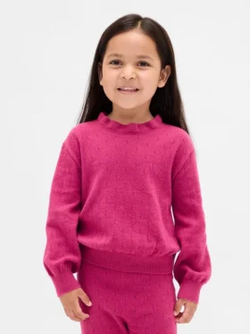 CashSoft-genser med pointelle-mønster for Baby og Småbarn