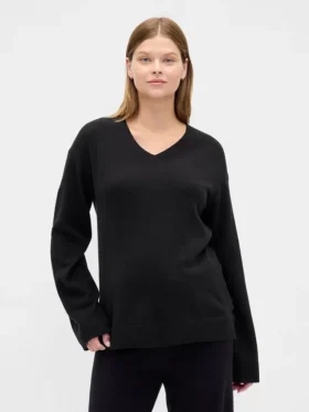 CashSoft-genser med V-hals for gravide