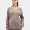 CashSoft-genser med V-hals for gravide