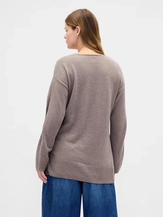 CashSoft-genser med V-hals for gravide