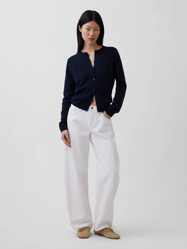 CashSoft kort cardigan
