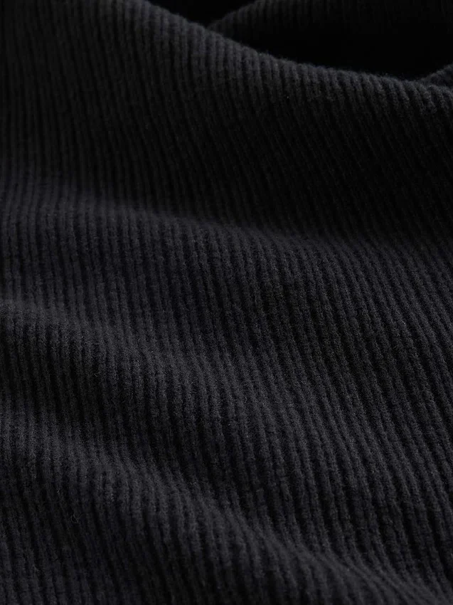 CashSoft minikjole i ribbestrikket materiale med lommer