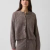 CashSoft oversized cardigan med shaker-masker