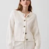 CashSoft oversized cardigan med shaker-masker