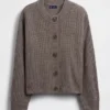 CashSoft oversized cardigan med shaker-masker