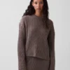 CashSoft oversized genser med flette