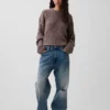 CashSoft oversized genser med flette