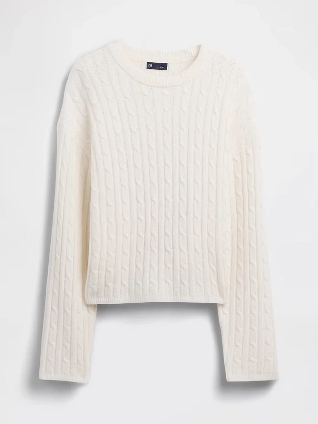 CashSoft oversized genser med flette