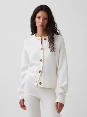 CashSoft oversized grovstrikket cardigan